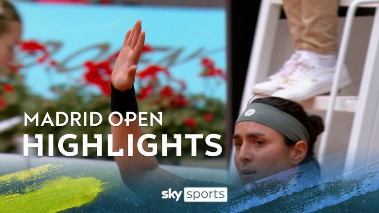 Watch highlights of the Madrid Open match between Ons Jabeur and Anna Karolina Schmiedlova.