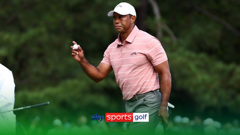 TIGER WOODS THE MASTERS FIRST ROUND 2024