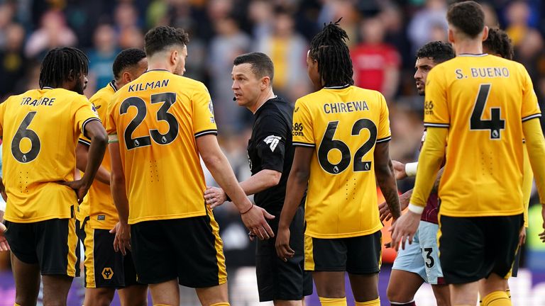 Wolves were controversially denied a late equaliser against West Ham