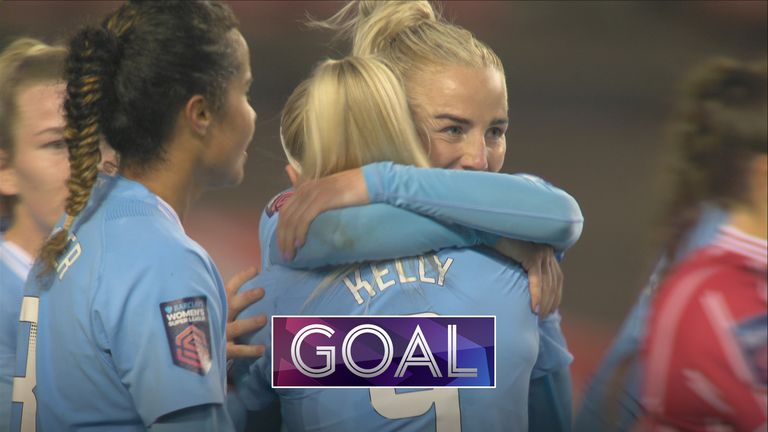 Alex Greenwood scores the fourth for Man City to cement Bristol City relegation