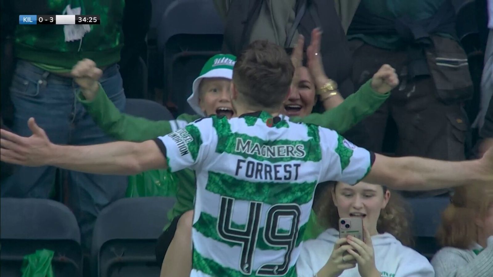 'Forrest rolling back the years!' | Clinical Celtic go 3-0 up at Rugby Park
