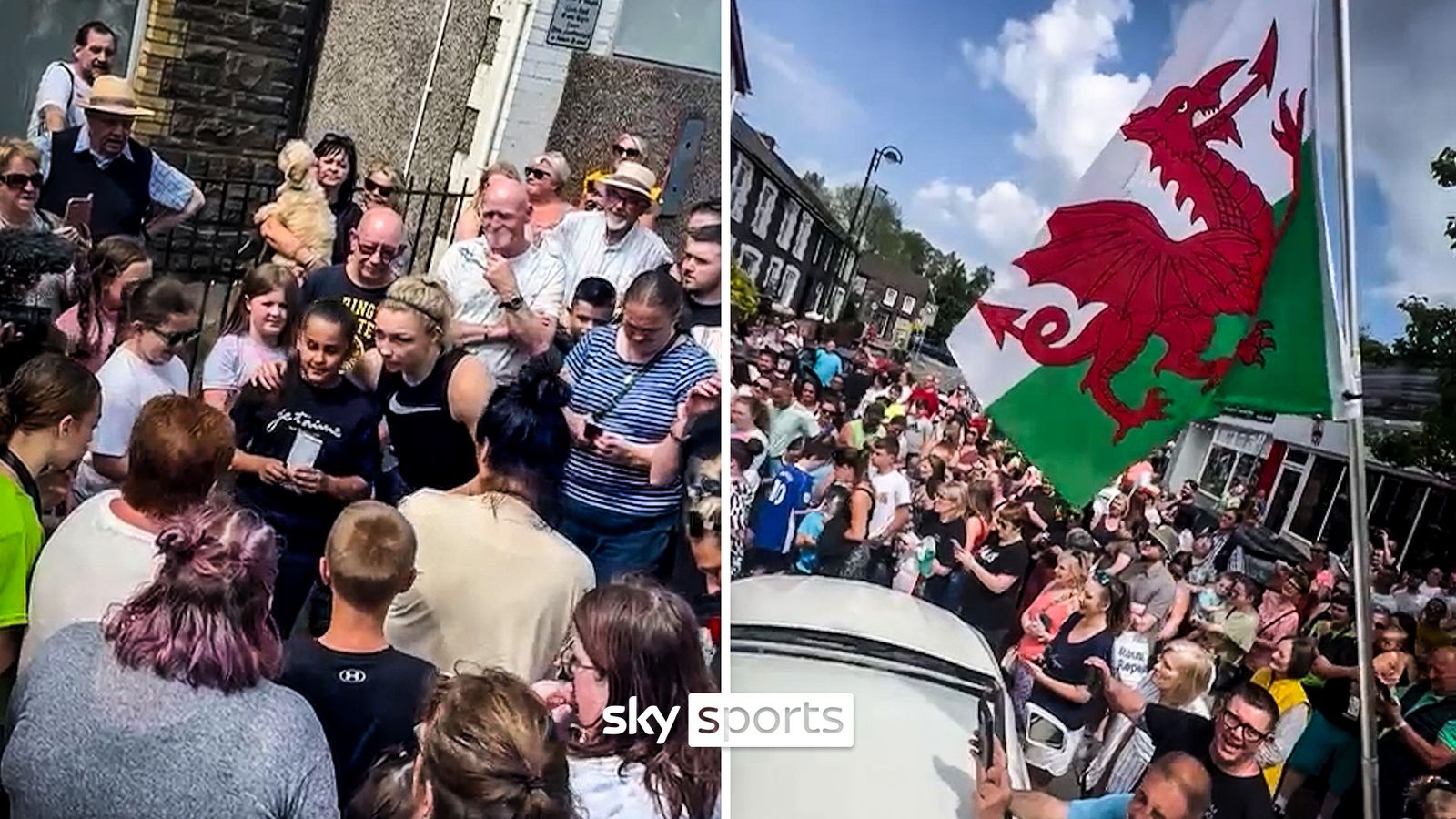 A hero's welcome for Wales' newest world champion Price!