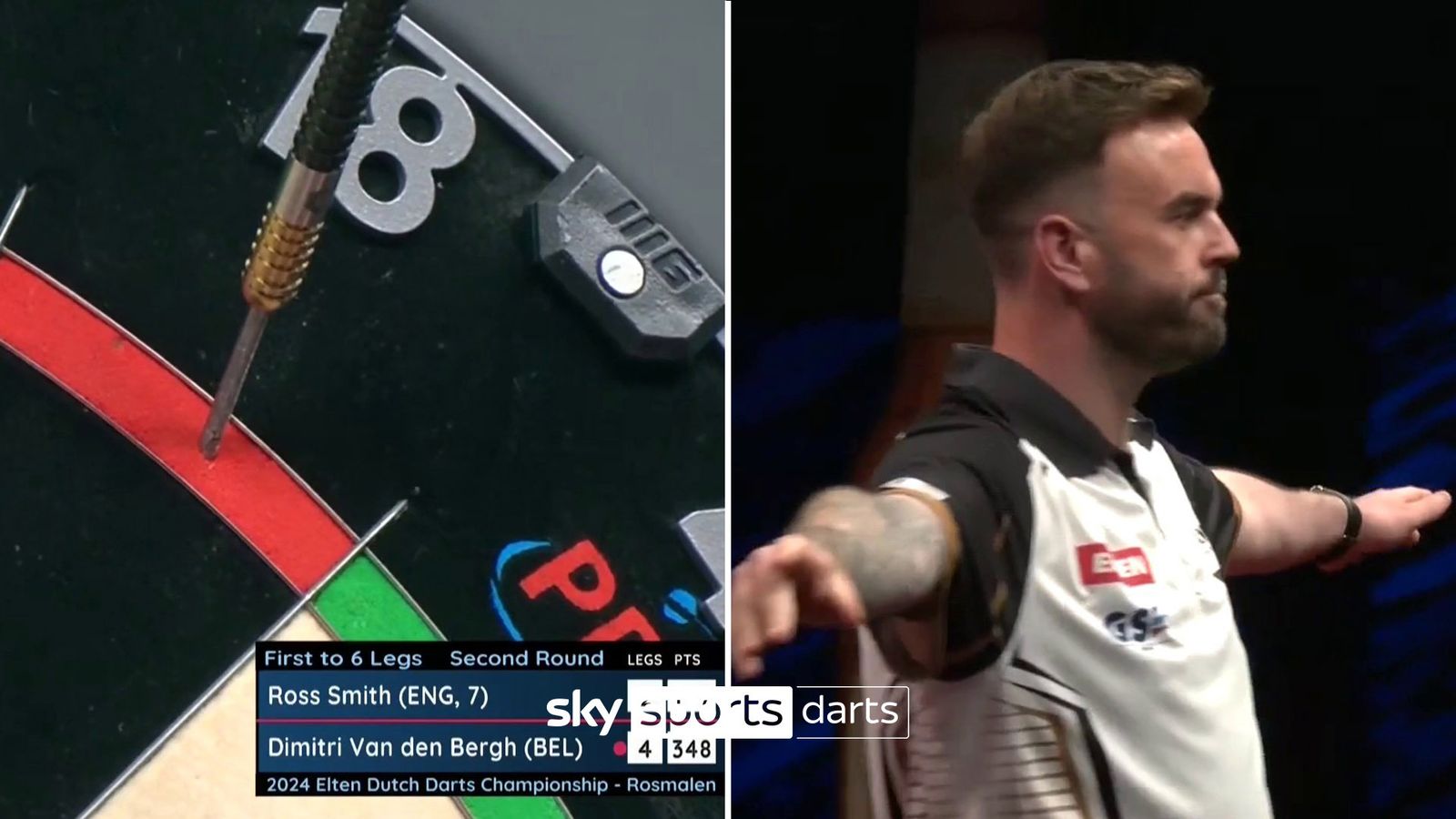 Ross Smith's spectacular nine-dart finish! | Darts News | Sky Sports