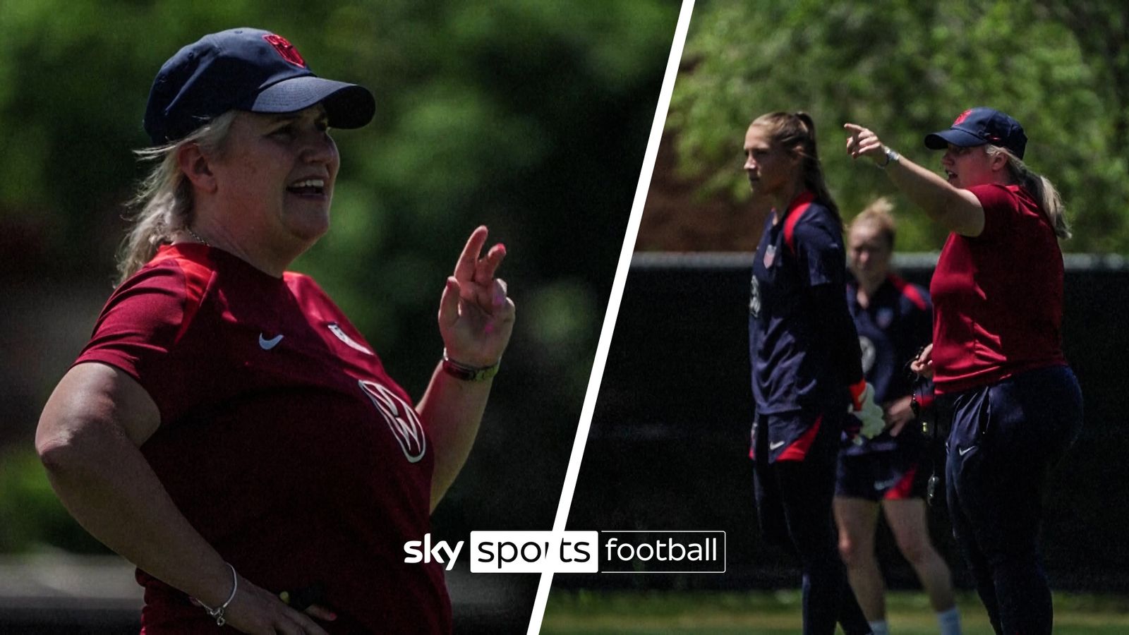 Emma Hayes takes charge of first training session with US team ...