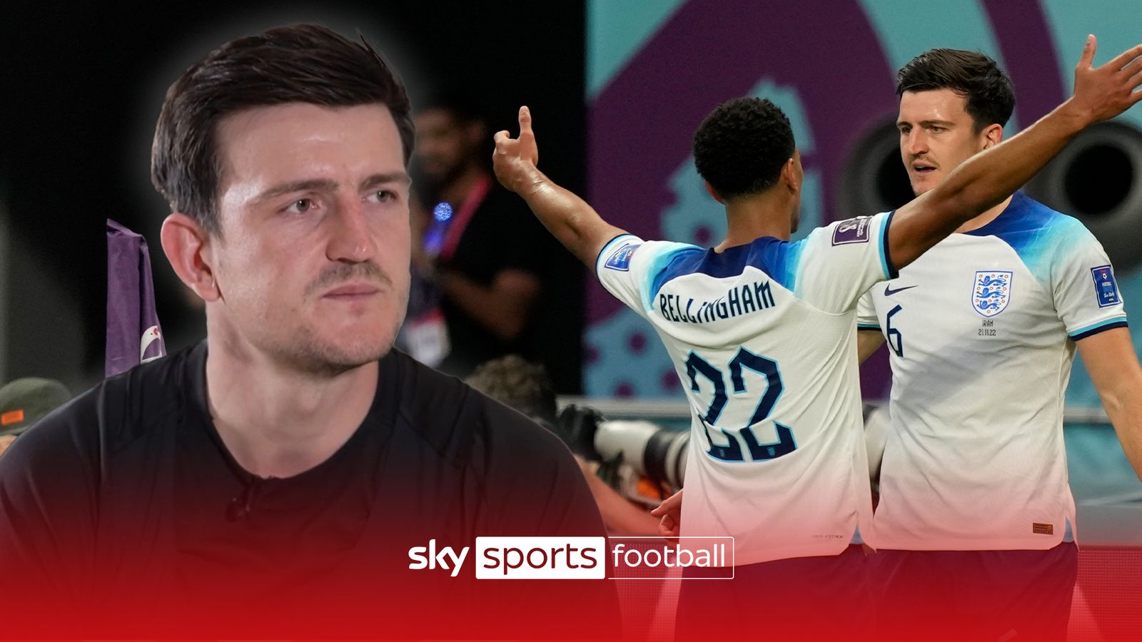 Harry Maguire applauds Jude Bellingham
