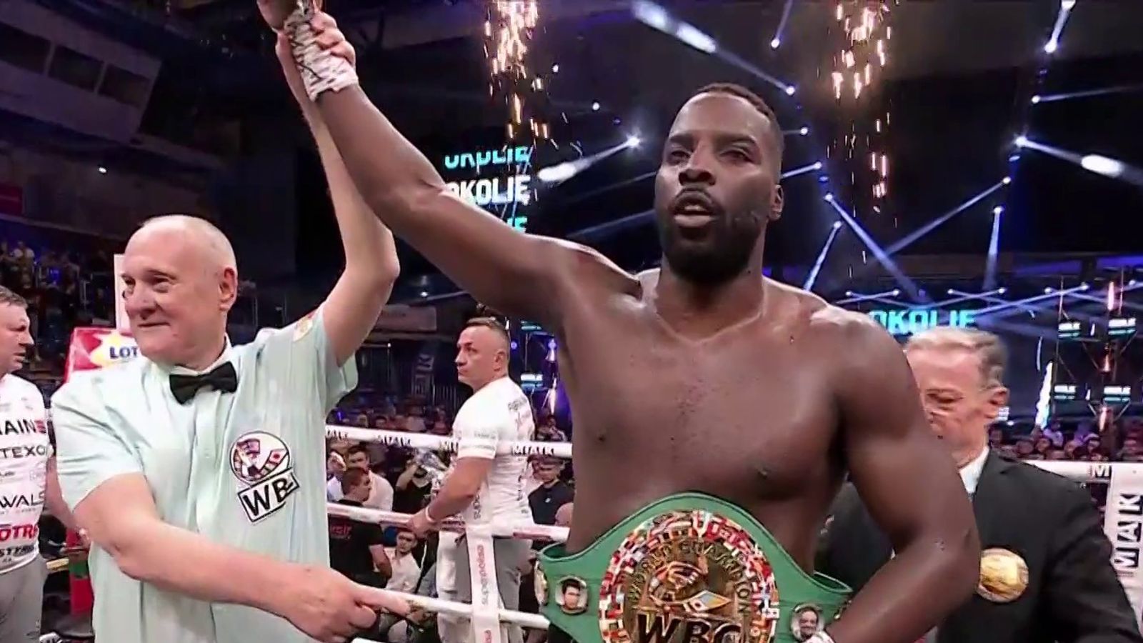 Okolie stops Rozanski in first round – as it happened
