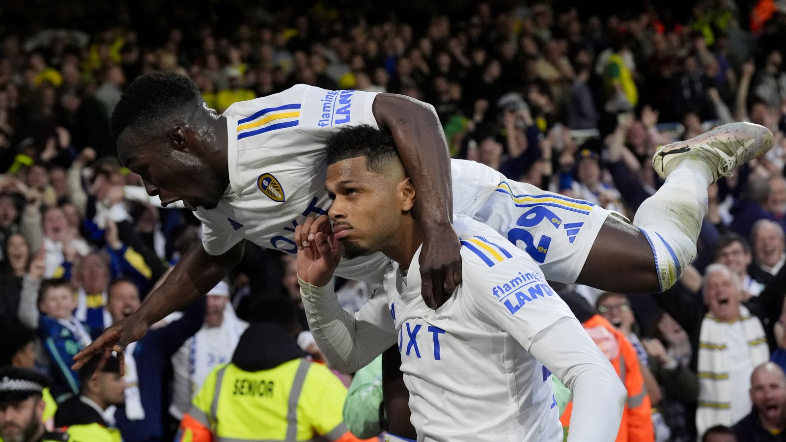 Leeds 4-0 Norwich (Agg 4-0): Daniel Farke won’t get carried away despite elation of reaching Championship play-off final | Football News