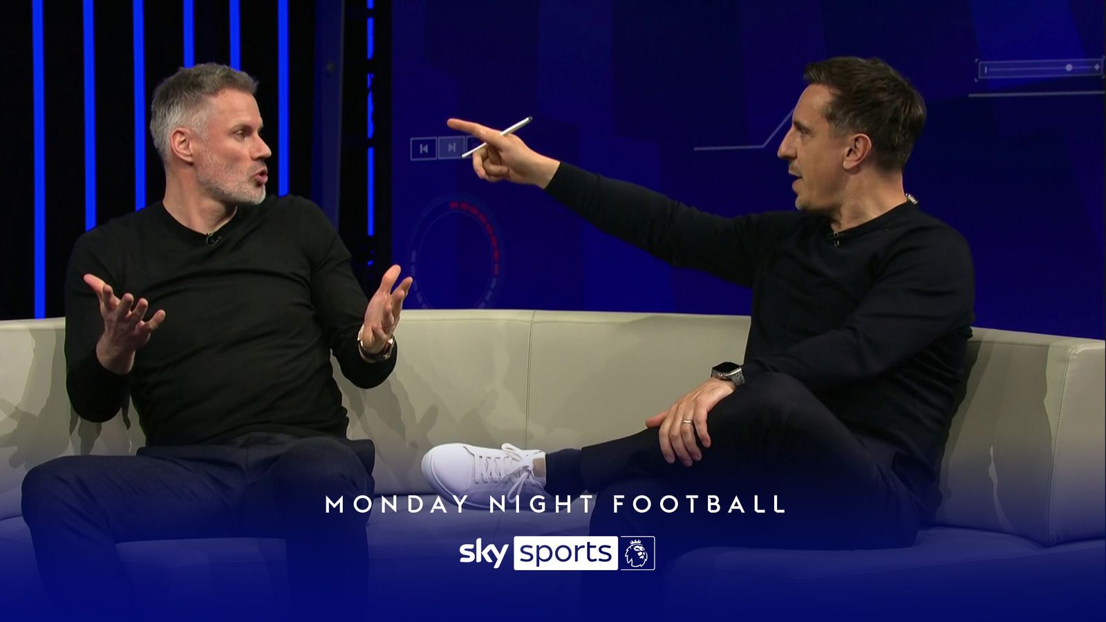 Monday Night Football: Jamie Carragher and Gary Neville pick their Team