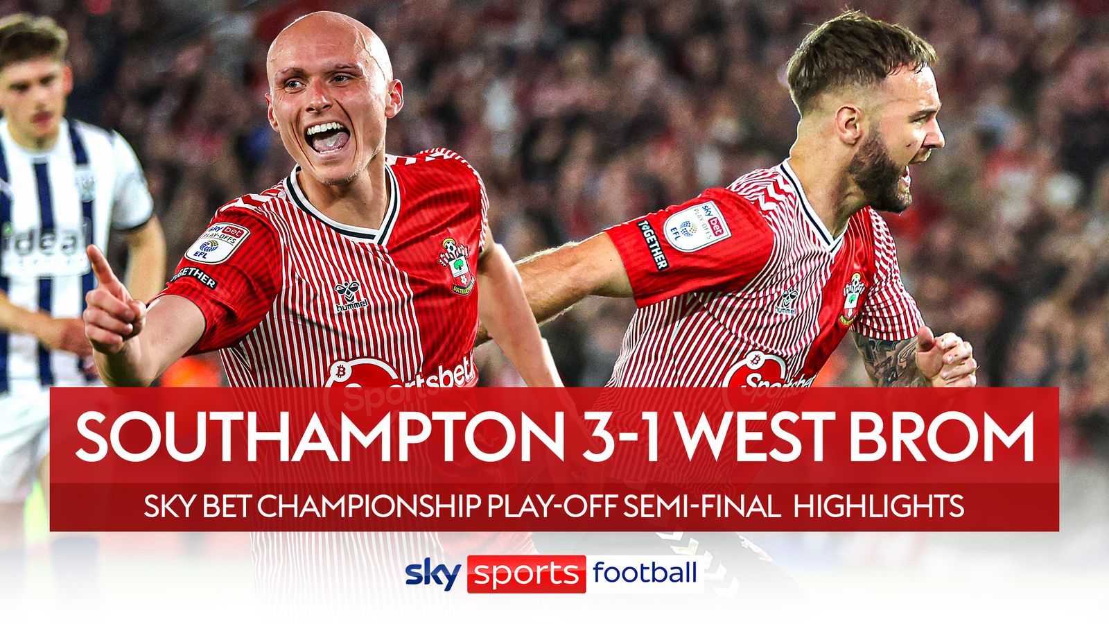 Southampton beat West Brom to secure Wembley spot