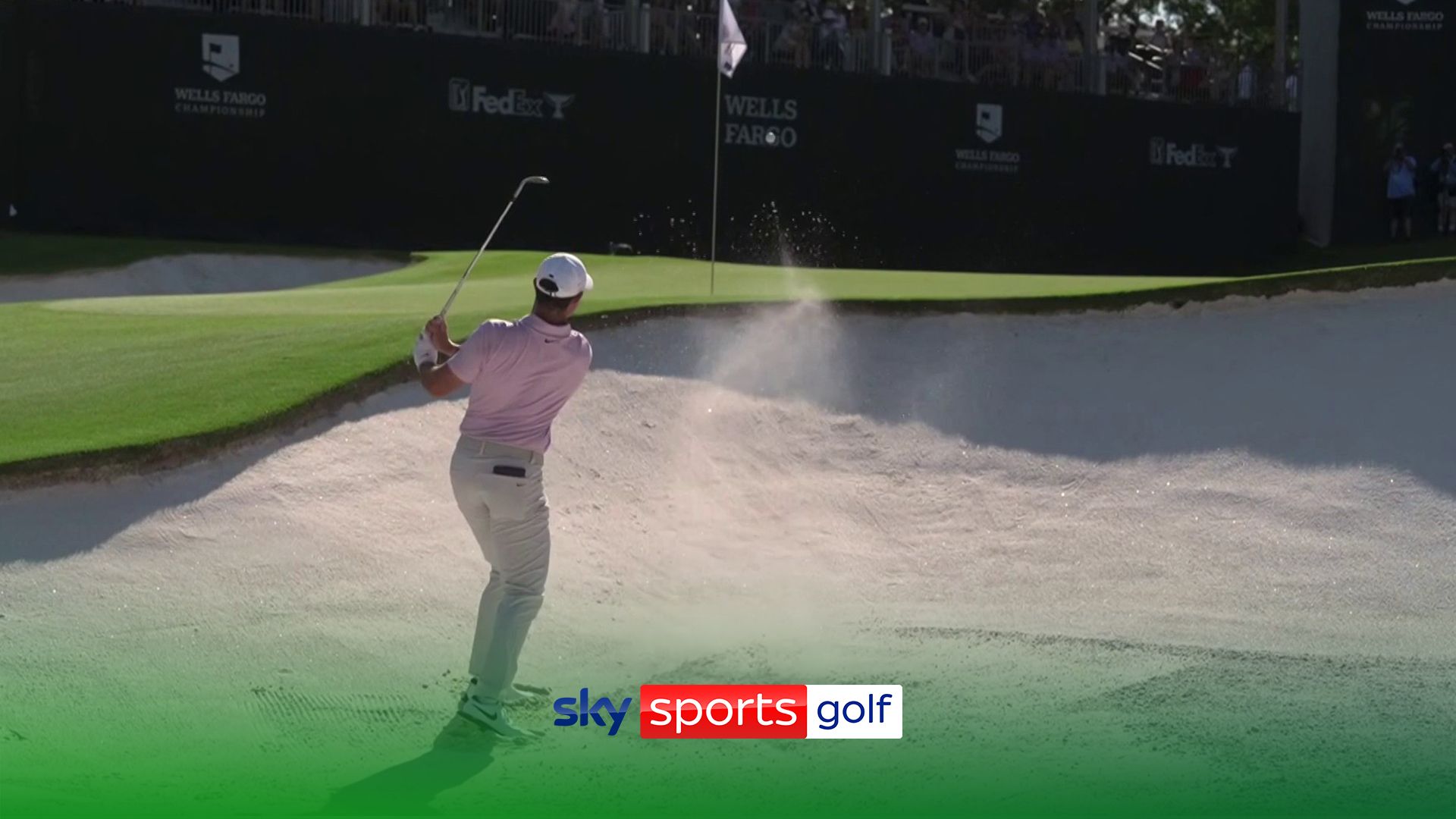 'Absolutely perfect' | Rory eagles from bunker to extend lead