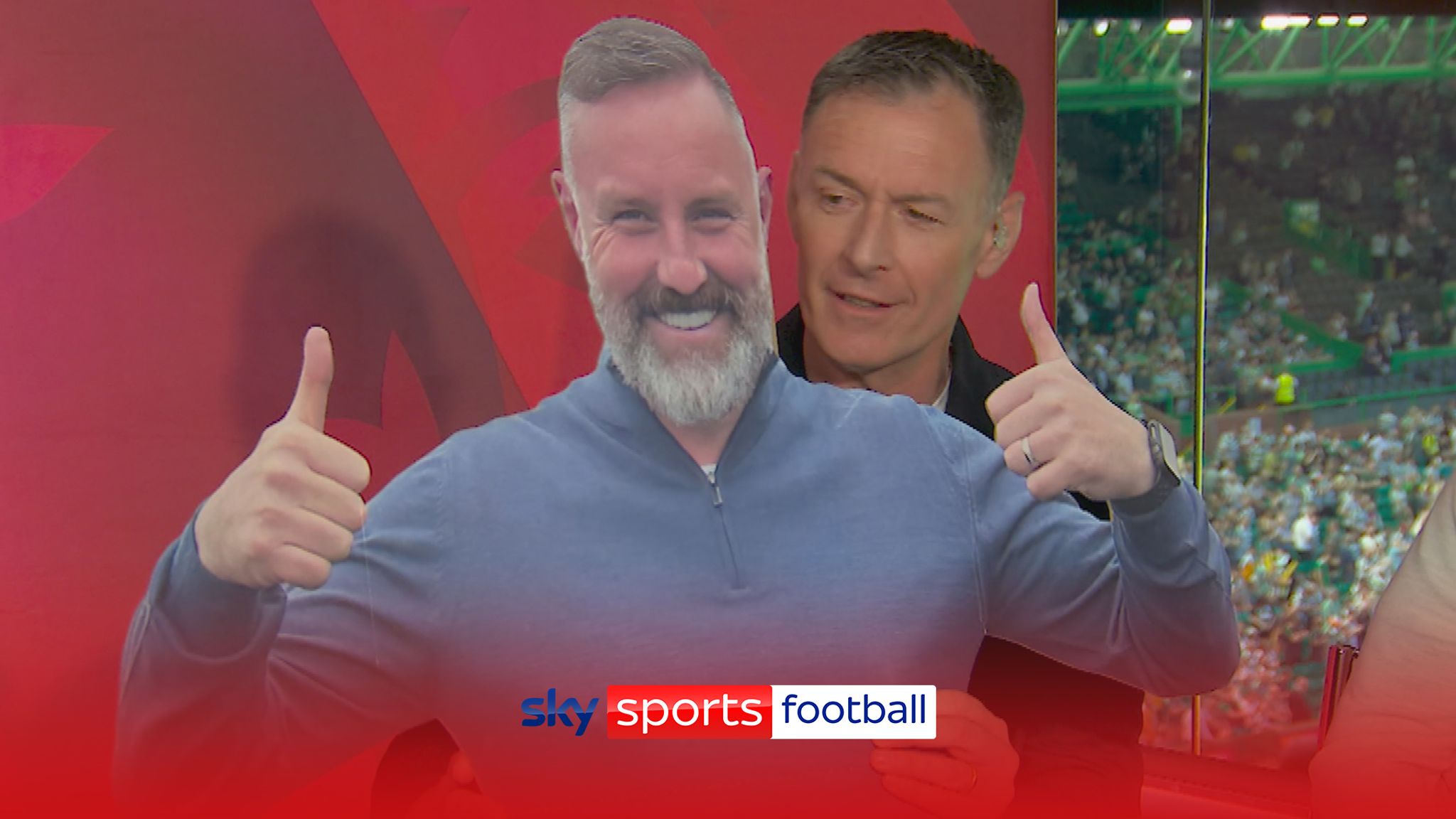 Chris Sutton brings along cardboard Kris Boyd for Celtic game