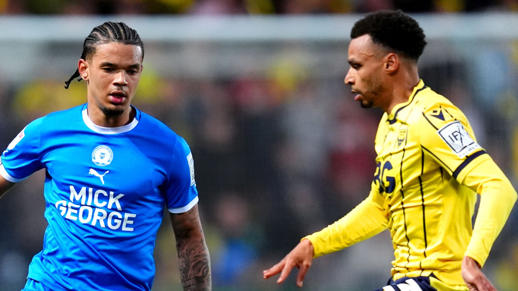 Oxford United 1-0 Peterborough United: Elliott Moore gives U's narrow edge  with first-leg League One play-off semi-final win | Football News | Sky  Sports