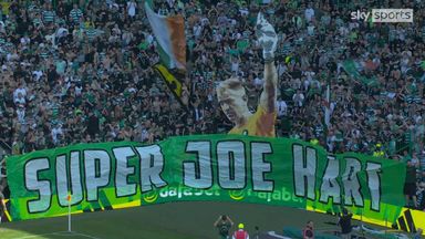 Celtic fans pay tribute to an emotional Joe Hart