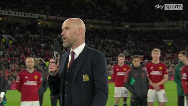 'We'll give everything to win FA Cup' | Ten Hag thanks fans in final home game