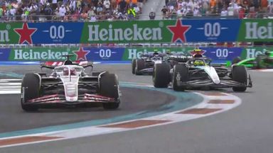 Hamilton loses a place after Magnussen goes off track