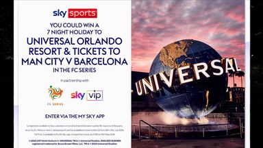 Sky VIP: Win a holiday to Orlando and tickets to Man City vs Barca!