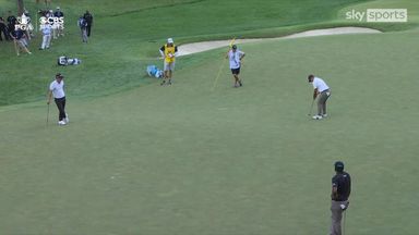 Schauffele holes long putt to lead by two at Valhalla!