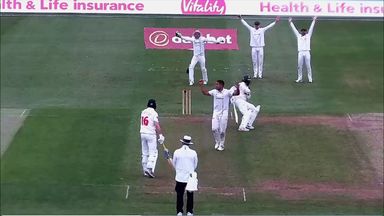 Have you ever seen a wicket like this?! Glamorgan batter out of luck