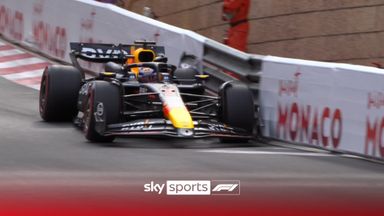 Verstappen hits the wall at Turn Seven!