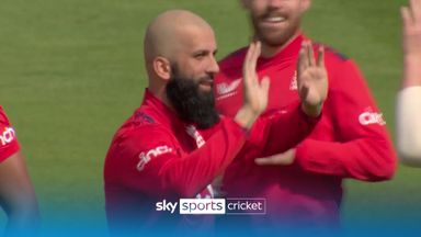 England get an early first wicket as Rizwan falls