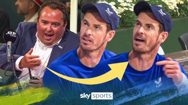 'It's like it's snowing out here?!' | Murray clashes with umpire over bizarre weather