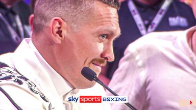 What was Usyk drawing during presser? | 'It's my homework'