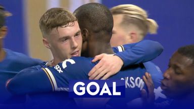 'He scores against Spurs again!' | Jackson heads in after sublime Palmer free-kick