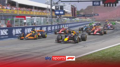 Race Start: Verstappen holds off Norris at first corner 