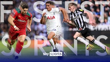 Who recorded the fastest sprint in the PL this season?