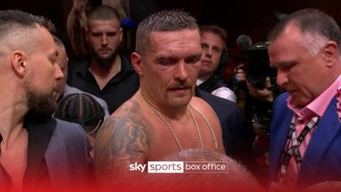 The moment Usyk was crowned Undisputed