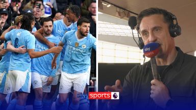 'It feels inevitable' | Neville thinks Man City on track for title
