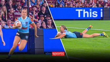 'No bums left on seats!' | Chapman scores one of the great State of Origin tries