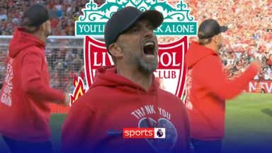 Klopp leads fans in famous fist pumps for one last time