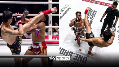 'Out of NOWHERE!' | 17-year-old wins with outrageous head kick!