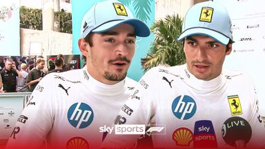 Leclerc positive despite tricky conditions | Sainz: Difficult to put lap together