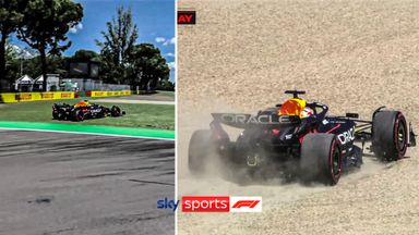 Verstappen struggles in Imola as he loses control TWICE