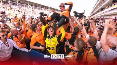 'Crowd surfing a la McLaren!' | Norris celebrates first F1 win