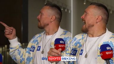 NEW FOOTAGE: Usyk's animated reaction to John Fury fracas