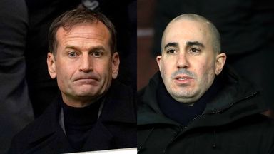 Dan Ashworth (left) was director of football at Newcastle and Omar Berrada was Man City