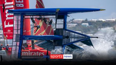 Dramatic CAPSIZE sends USA SailGP team flying from boat in Bermuda!