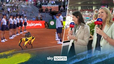 'What is THAT?!' | Robot dog applauded for delivering Madrid Open balls?!