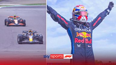 Last lap battle as Verstappen holds off Norris to claim win