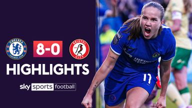 Chelsea WSL title hopes reignited with 8-0 victory over Bristol City 