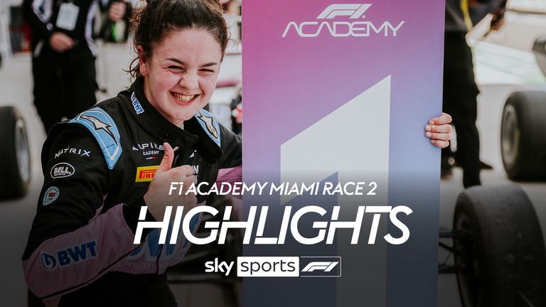 Highlights from the second race of the second round of the F1 Academy Series in Miami.