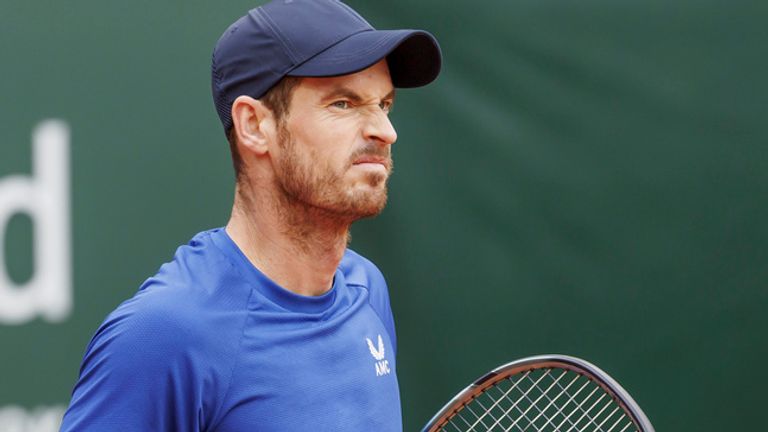 Andy Murray was on his way to being two sets down when an impending storm halted play