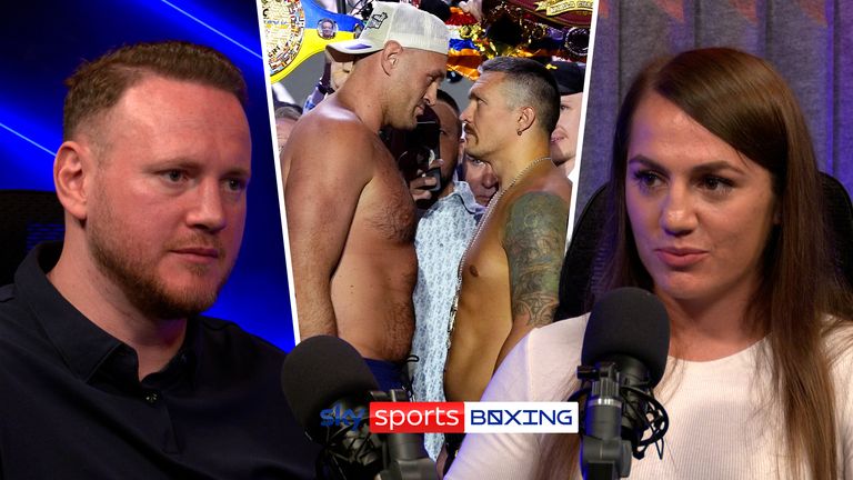 Ellie Scotney and George Groves in the Tyson Fury v Oleksandr Usyk rematch.