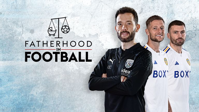 West Brom's Carlos Corberan, Leeds' Liam Cooper and Stuart Dallas discuss their experiences of being fathers in football