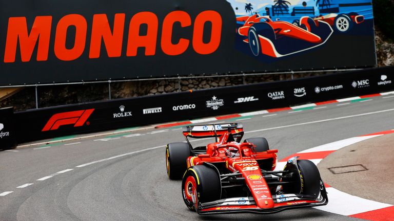 CIRCUIT DE MONACO, MONACO - MAY 24: Charles Leclerc, Ferrari SF-24 during the Monaco GP at Circuit de Monaco on Friday May 24, 2024 in Monte Carlo, Monaco. (Photo by Andy Hone / LAT Images)