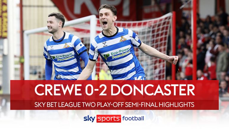 Doncaster in command of League Two play-off semi after win at Crewe thumbnail