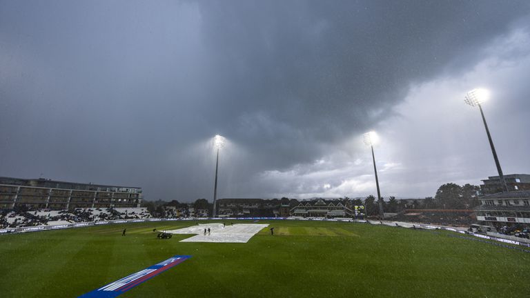 England's second ODI match against Pakistan was abandoned due to heavy rain in Taunton